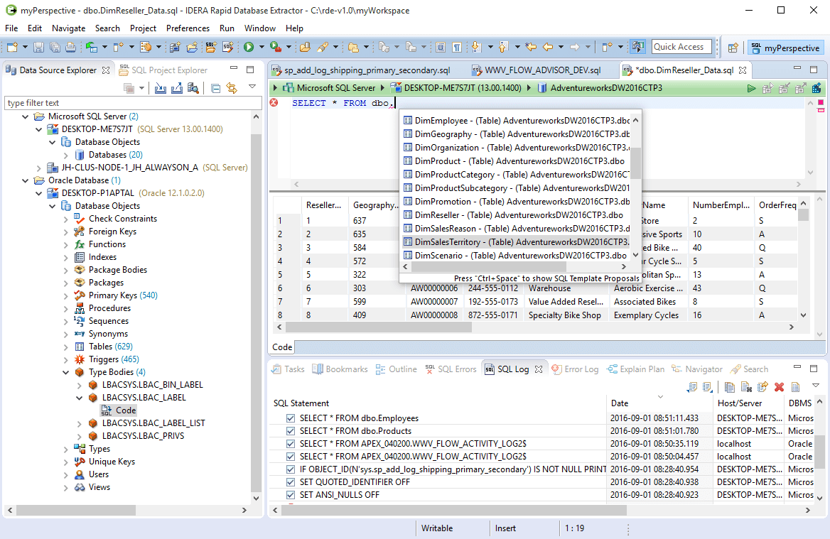 Rapid Database Extractor