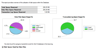 Disk Usage report