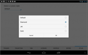 android select style