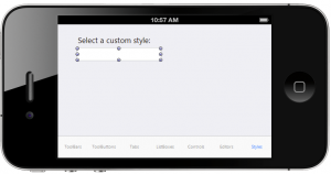 new styles tab