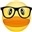 duck in spects smiling