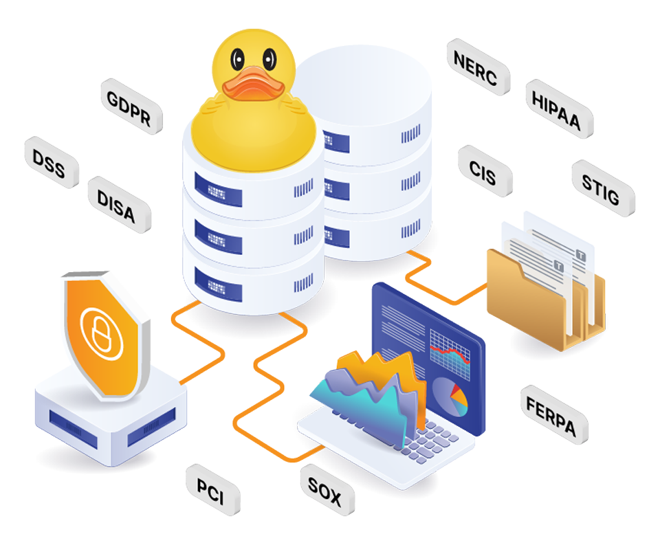 SQL Compliance Manager Illustration with the IDERA Duck