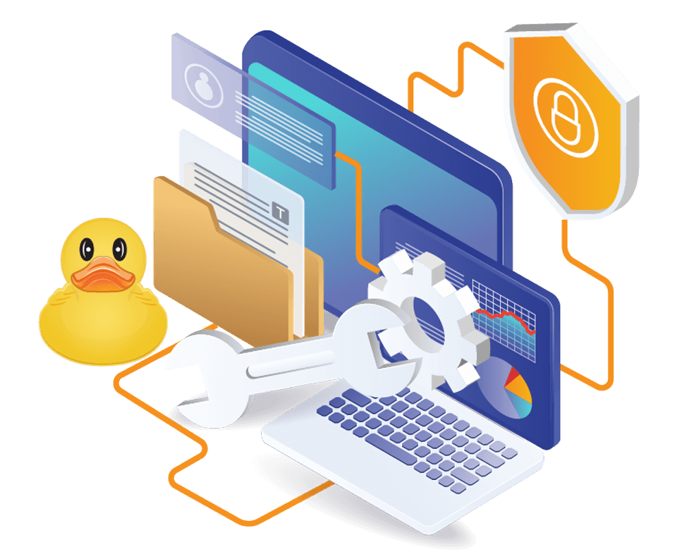 SQL Diagnostic Manager illustration with the IDERA Duck