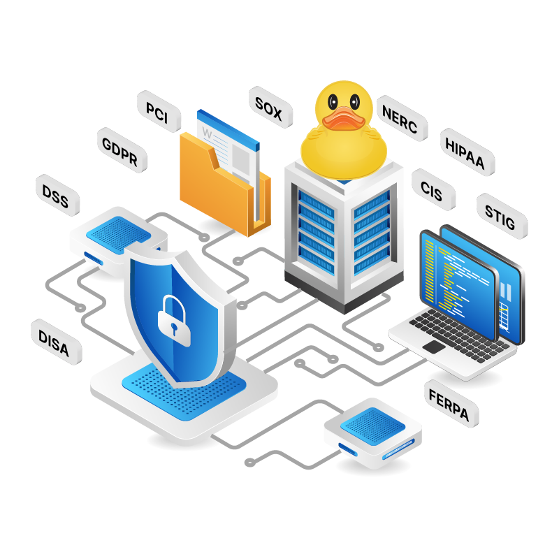 SQL Compliance Manager Illustration with the IDERA Duck