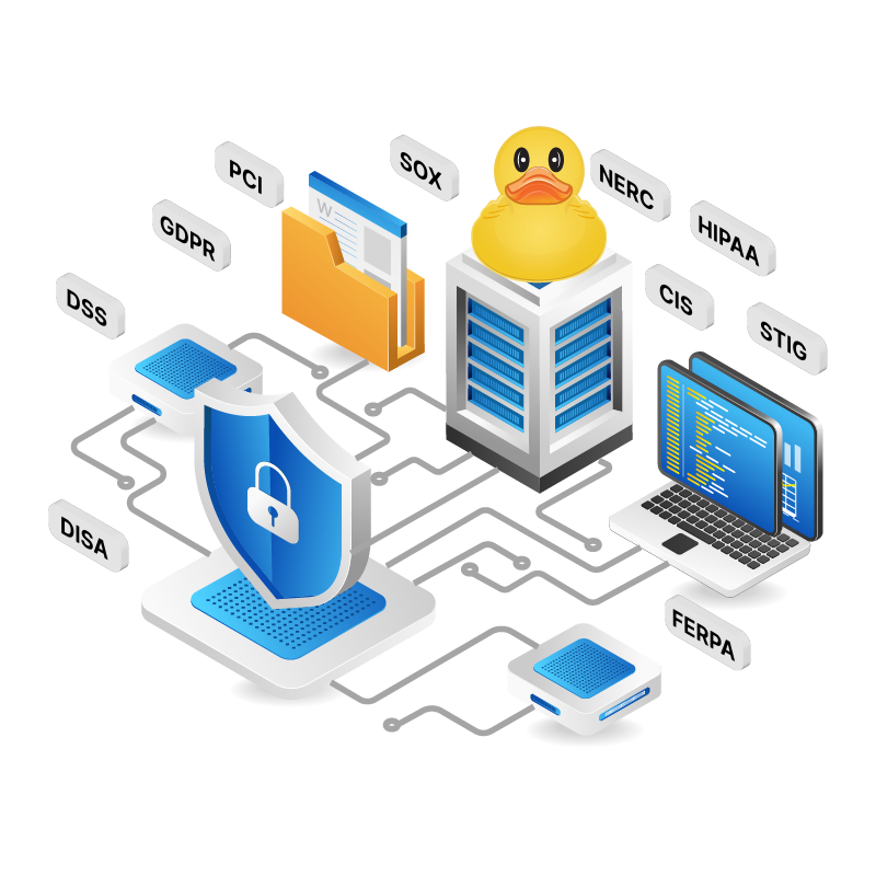 SQL Compliance Manager Illustration with the IDERA Duck