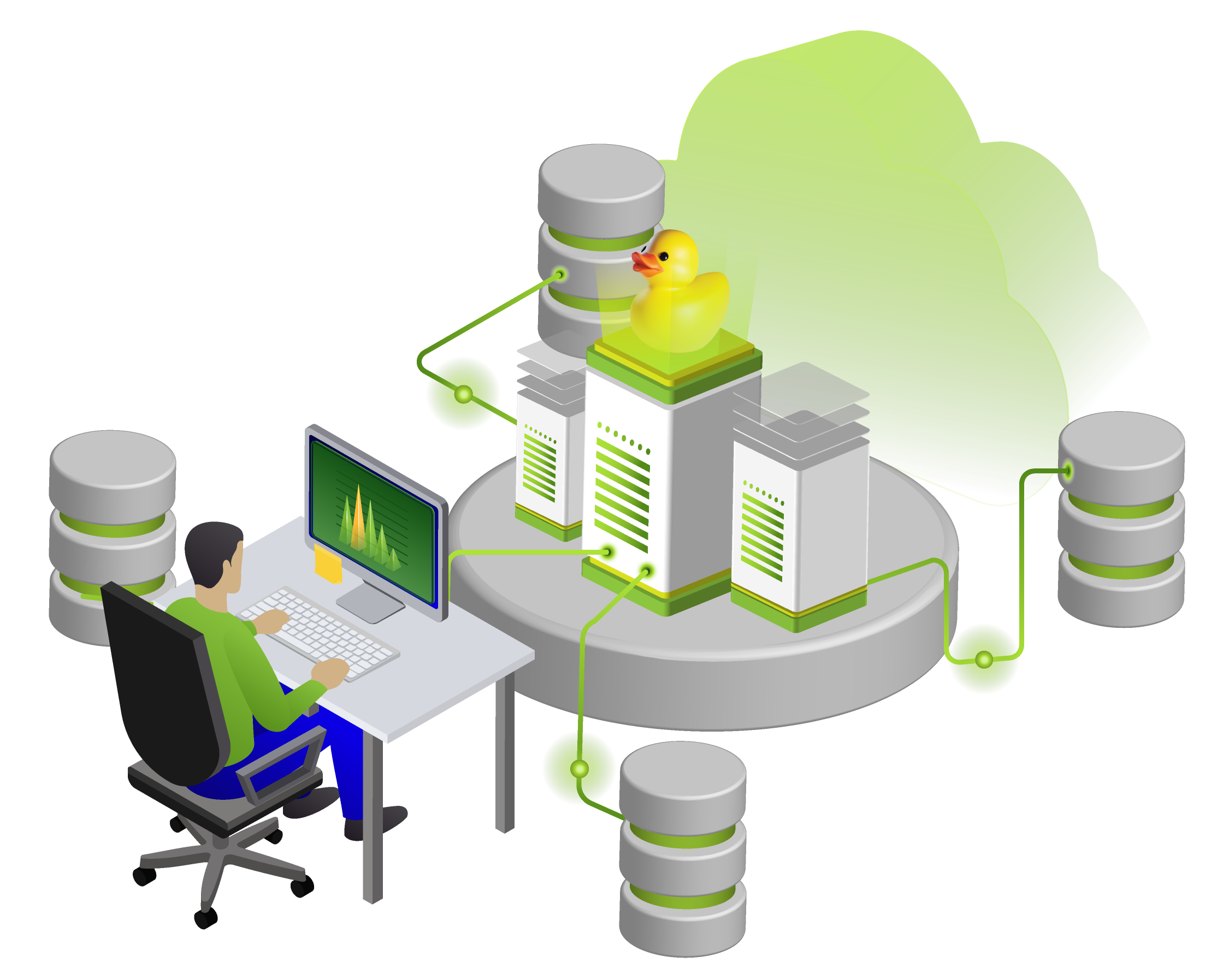 SQL Compliance Manager Illustration with the IDERA Duck