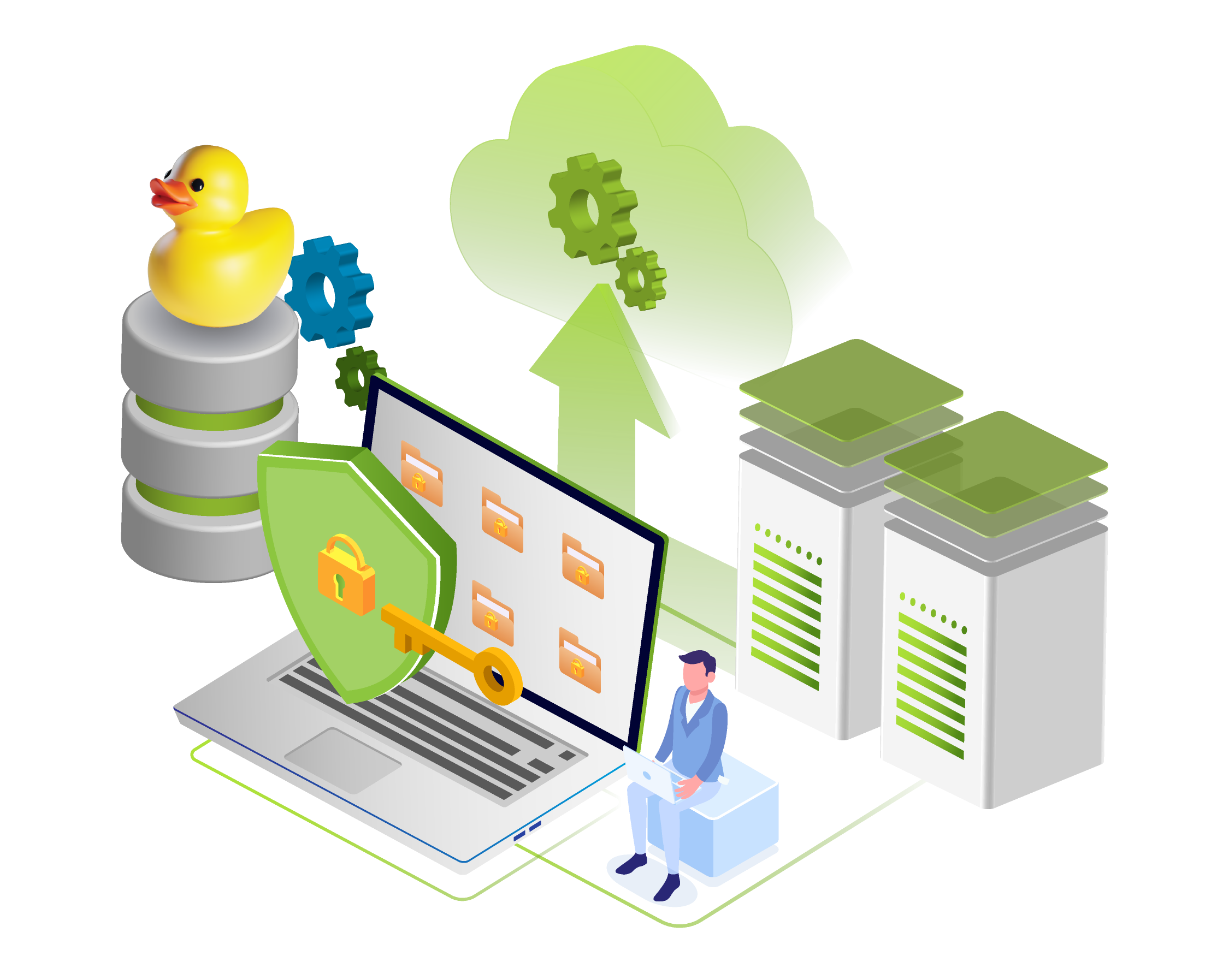 SQL Compliance Manager Illustration with the IDERA Duck